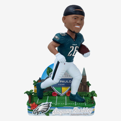 Saquon Barkley Philadelphia Eagles Corinthians Sao Paolo Brazil Game Bobblehead