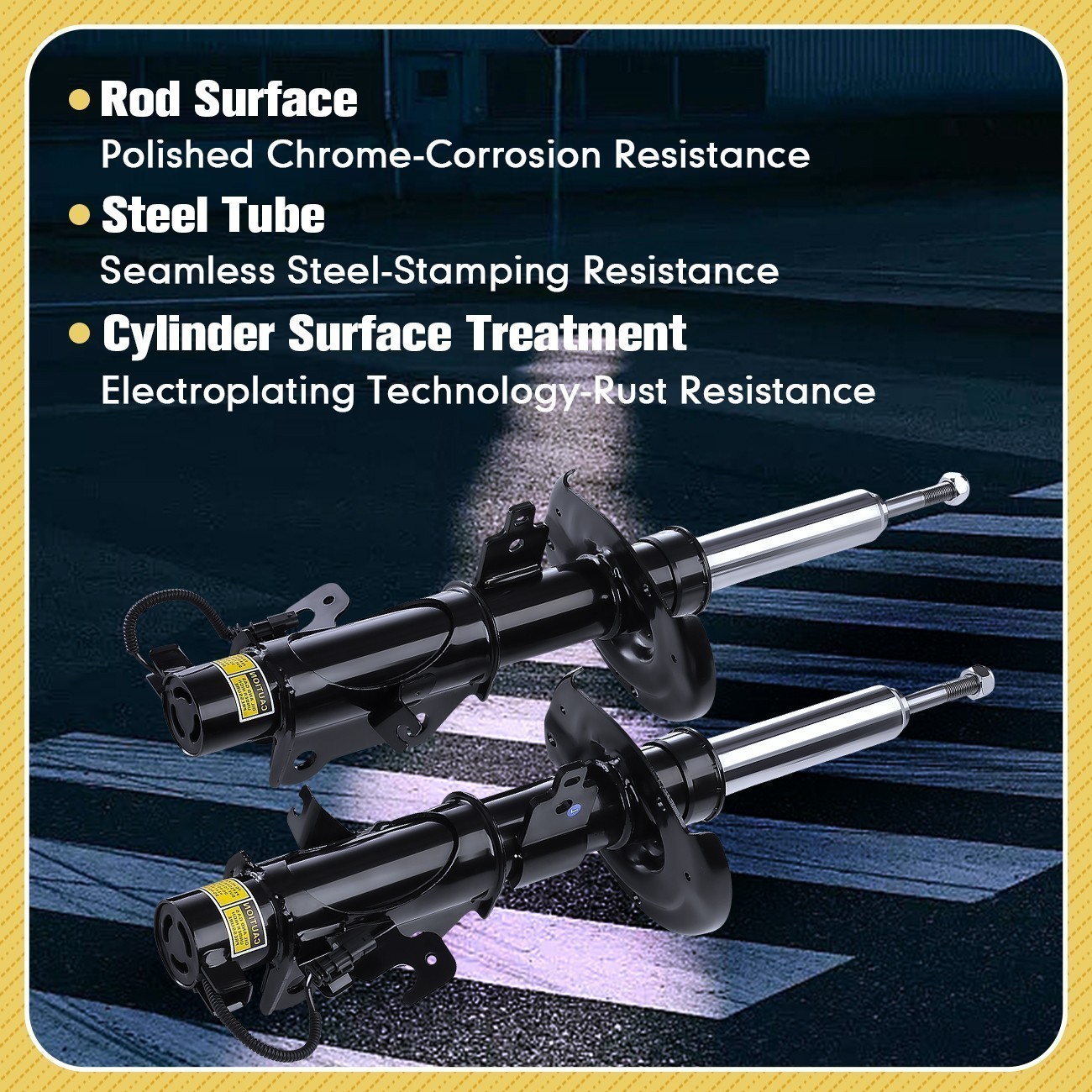 Front L&R Shock Absorber with Magnetic For Chevrolet Camaro 2011-2015 L&R Front