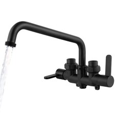Laundry Utility Sink Faucet Wall Mounted Laundry Tub Faucet 3 Inch Center wit...