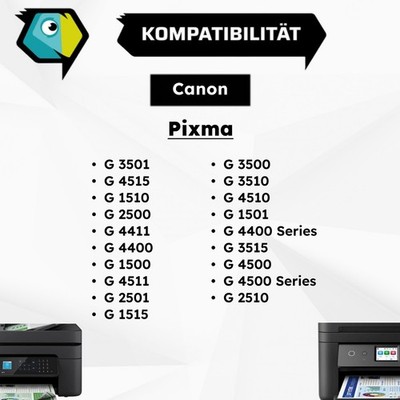 Kompatibel für Canon Kompatibel Tinte für 1605 C 001 / GI-590 Pixma G 2501