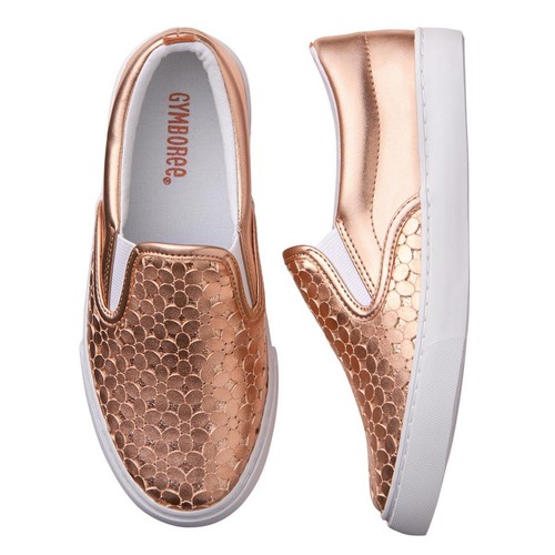 NWT Gymboree Spring Forward Girls Gold Sneakers Shoes Toddler and kid