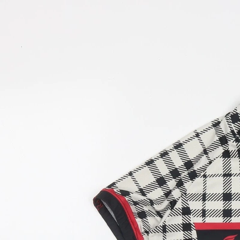 FIXGEAR Mujer Multicolor a Cuadros Poliéster Básico Camiseta Talla L Halter con Cremallera Foto 3 de 4