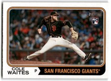 2023 Topps Heritage #258 Cole Waites San Francisco Giants Rookie
