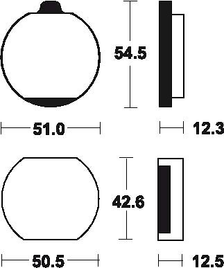 Plaquettes de frein AVANT KAWASAKI Z 750B LTD MA10 haute friction 380100