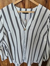 STRIP WOMANS LONG SLEEVE BLOUSE
