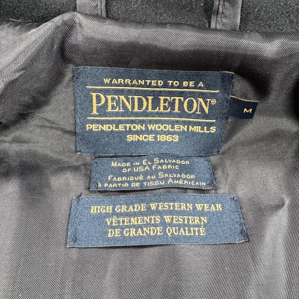 VTG Pendleton High Grade Southwestern Aztec Wool Bomber Jacket Medium Western - Image 4 of 4