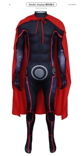 Cosplay Young Avengers Wiccan Jumpsuits Cloak Superhero William Billy Bodysuits - Picture 4 of 10