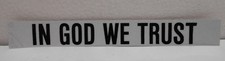 Lot of 10 IN GOD WE TRUST Reflective Bumper Sticker Window Car Truck Decal Vinyl