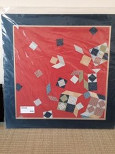 A3 ART OF JAPANESE FABRIC ON MAT BOARD CUSTOM 32  x 32  LIQUIDATION SALE