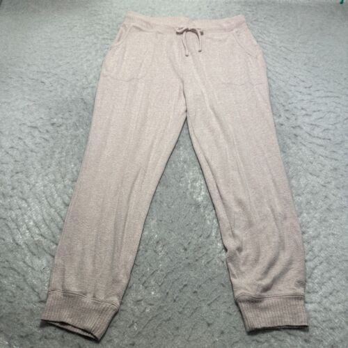 Old Navy Plüsch Jogger Rosa Adobe Rayon Mischung Relaxed Damen Größe Medium M