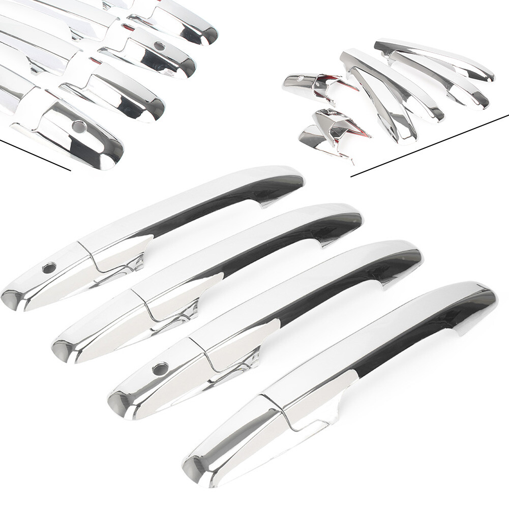 8x Car ABS Outside Outer Car Door Handle Covers Trim For Honda Pilot 2009-2015