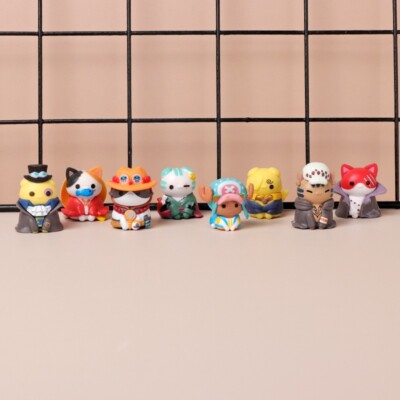 8Pc One Piece Cats Cosplay Luffy Roronoa Zoro Enel Crocodile