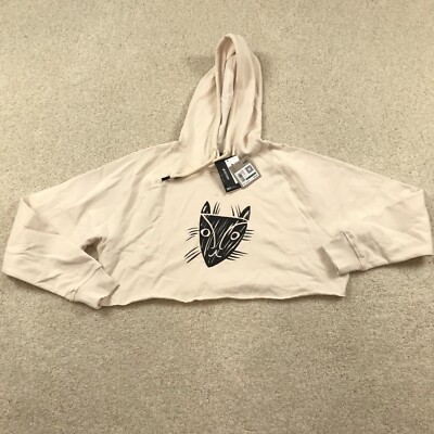 Puma x LemLem Cropped Hoodie Cat Womens Large Ghost Pepper New | eBay