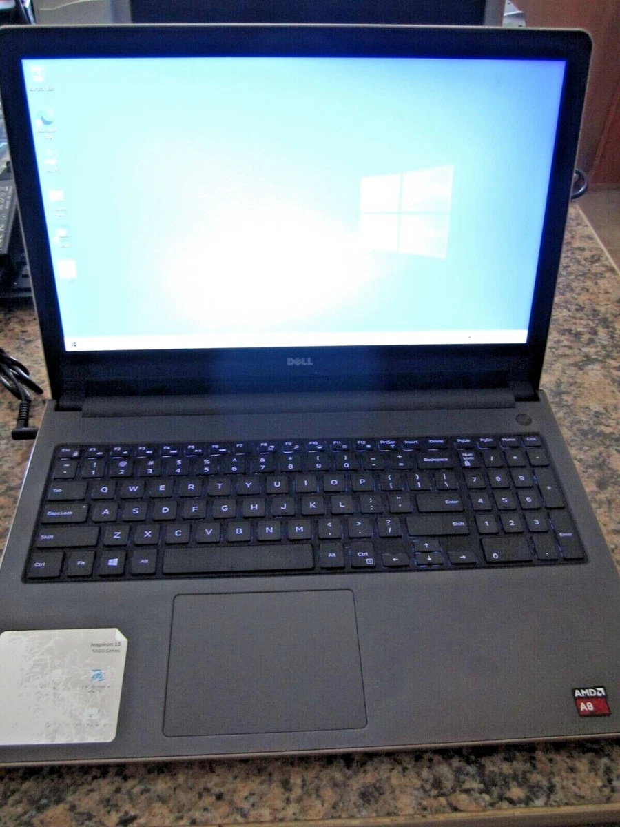 Dell Inspiron 5555 Laptop AMD A8 2.2 GHz 8GB RAM 512GB SSD DVD-RW