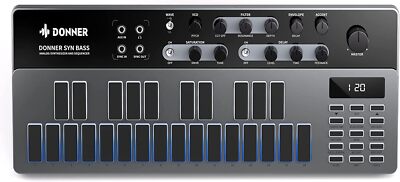 Donner Essential B1 analoge bassynthesizer en sequencer met gebruikersinterface