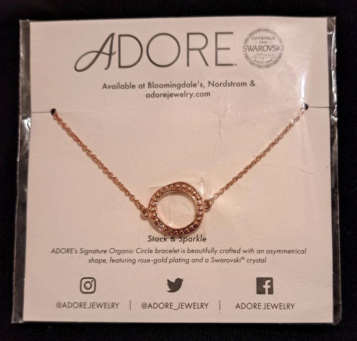 Adore by swarovski cheap rose gold bracelet