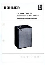 Hohner Lesli-Box 16 - Manuale uso e manutenzione
