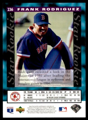1995 Upper Deck Frank Rodriguez Boston Red Sox #236 | eBay