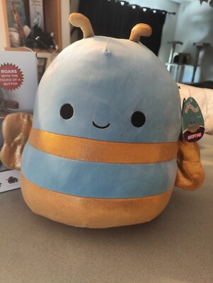 SQUISHMALLOWS Adopt Me! QUEEN BEE 14'' Sparkly Gold Wings Jumbo Plush 2023 NWT!!
