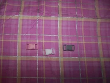 Wet Nose Designs CAT or KITTEN COLLAR COLOR BUCKLE Glam Pink & Peach Plaid