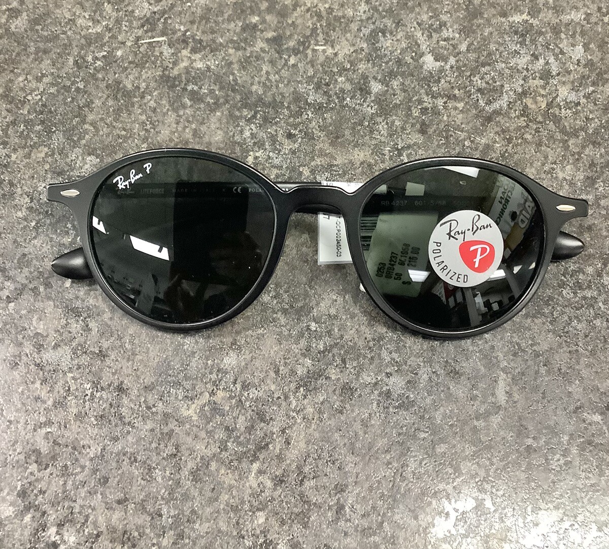 RAY-BAN RB4237 ROUND LITEFORCE POLARIZED SUNGLASSES (QCP003548) | eBay