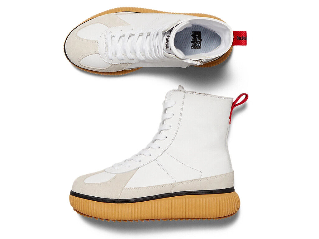 Onitsuka Tiger DELECITY BOOT 1183C158 100 WHITE/FIERY RED Onitsuka Tiger DELECITY BOOT 1183C158 100 WHITE/FIERY RED