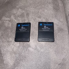 Lot Of 2 Official Sony PlayStation 2 Memory Cards PS2 Memory Cards 