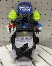 Snow Trax Adjustable Straps Ice Cleats Black Size Small Medium S/M