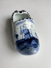 Delfter Keramik Windmühle Keramik Sammler Clog Ornament Sammlerstück 12 cm lang