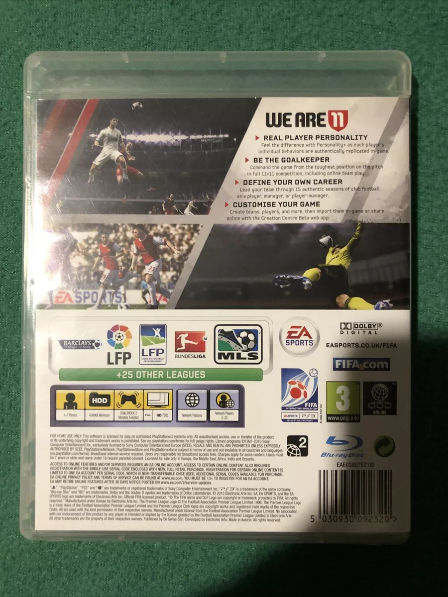 FIFA 11 (Sony PlayStation 3, 2011) for sale online