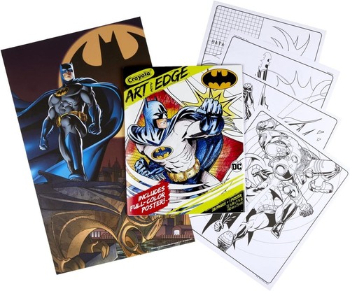 Batman Adult Coloring 28 Pages Loose Leaf Plus Poster Joker Gotham DC Comics - Picture 5 of 15
