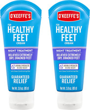 O'Keeffe for Healthy Feet Night Treatment Foot Cream 3.0 Ounce Tube Pack of 2