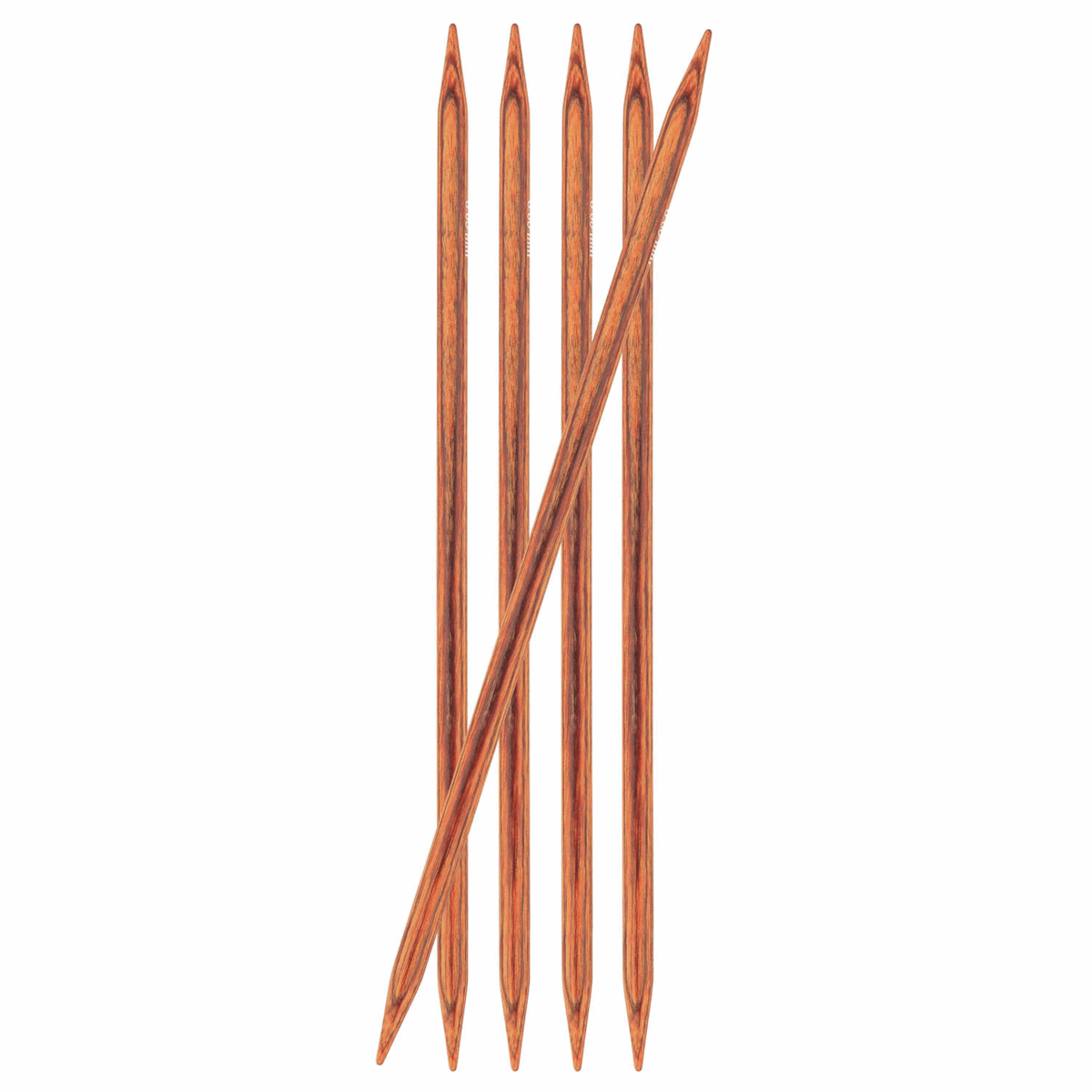 KnitPro Ginger: Knitting Pins: Double-Ended: 15cm x 7.00mm: Set of 5 - Image 2