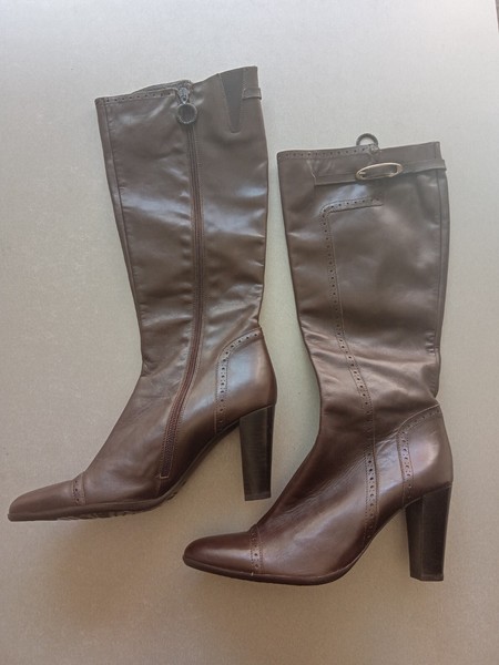 Nuevo! Botas Altas Pepe Castell, Talla 40, Mujer, Piel, Tacón 8,5 cm