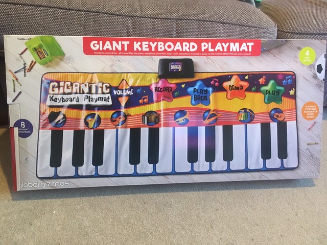 Giant Toy Big Floor Piano Mat Keys Play Step On Record Playback