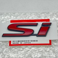 New Red Si Emblem Fits Honda Civic Si 2dr 4dr Trunk Rear Badge Sticker