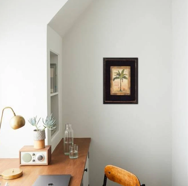 Beautiful Chad Barrett’s Banana Palm Detail Wood Framed 8x8 - Image 3 of 3