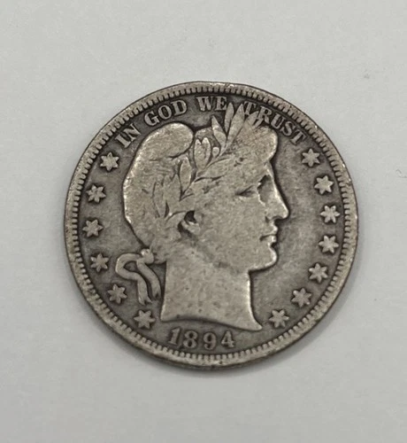 1894-S Barber Silver Half Dollar 50C | Good Date - Very Good   *2004