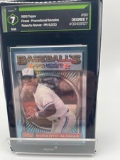 1993 Topps Finest Roberto Alomar #88 Promo Sample PR 5000 Degree 7 Graded HOF