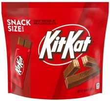 Kit Kat Milk Chocolate Wafer Snack Size Candy, Bag 10.78 oz