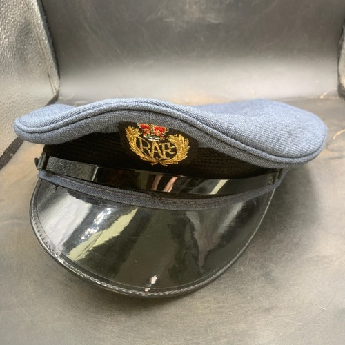 Original British RAF Royal Air Force Peaked Cap & Badge - Size 55 - Picture 3 of 11