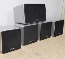 SONY Wall Mount Surround Sound Speakers SS-MSP67 4 Satellite & SS-CNP67