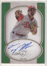2018 Topps Definitive Collection Rookie Green 25/25 Tyler Mahle #DRA-TM Auto 6fs