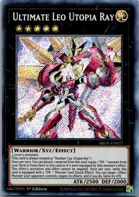 Ultimate Leo Utopia Ray BROL-EN027 Secret Rare Brothers of Legend Yu-Gi-Oh LP
