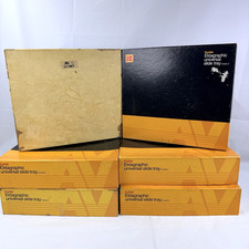 VTG Lot of 6 Kodak Ektagraphic Universal Slide Tray Model 2 - 80 Carousel