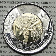 Canada 2014  Wait for me Daddy  $2 dollar toonie coin lightly circulated 