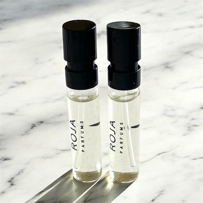 2 Lots ROJA Elysium Pour Homme Parfum Cologne Vial Sample Spray 1.7ml -New Unbox