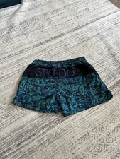 Vintage Speedo Swim Trunks Spellout XL Abstract
