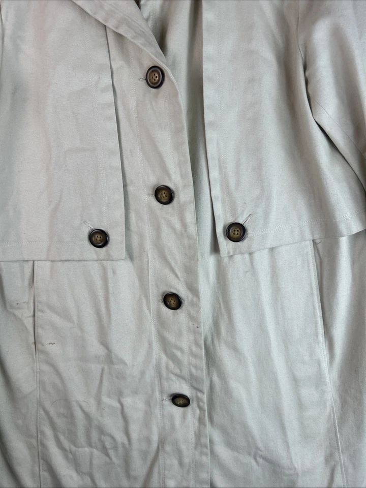 Gabardina utilitaria de algodón orgánico granate Hill talla 04 Preppy Foto 3 de 4