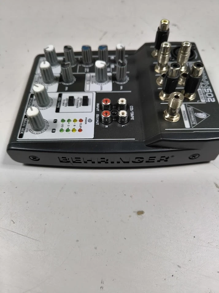 Behringer XENYX 502 Mixer - Used, Untested Buttons, Cosmetic Wear - Image 4 of 4